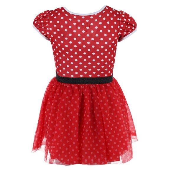 Jerry Leigh Toddler Girl's Disney Minnie Mouse Polka Dot Cosplay Tutu Dress - Picture 2 of 3